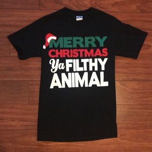Merry Christmas Ya Filthy Animal Tee